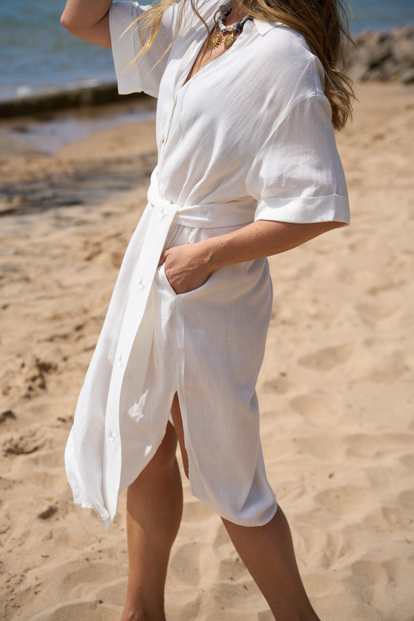 Domenica Dress White
