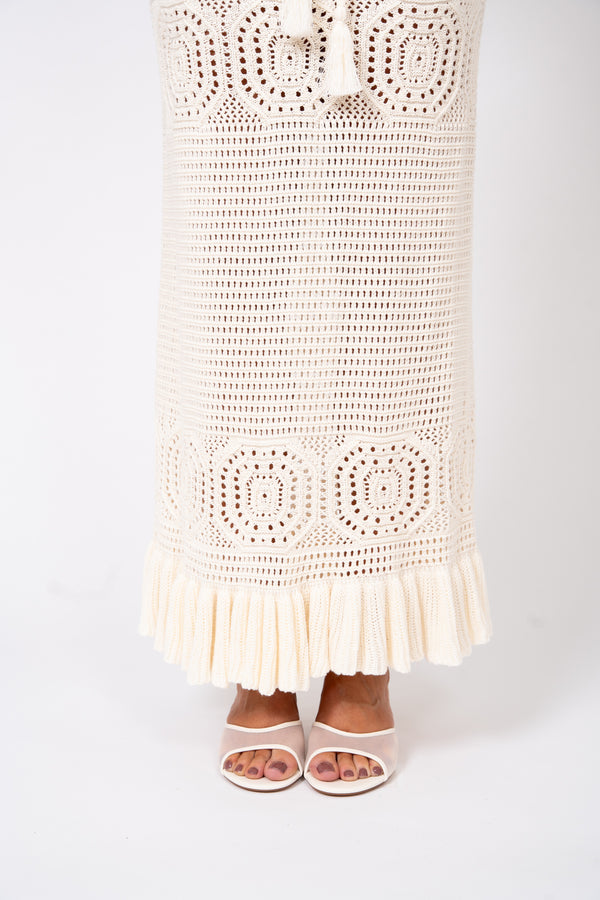 Cabana Maxi Skirt – Coconut Cream