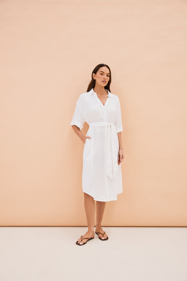 Domenica Dress White