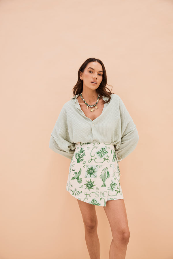 Isola Skirt Sicily Print
