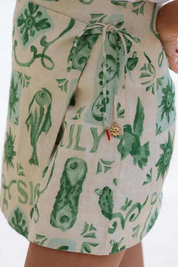 Isola Skirt Sicily Print