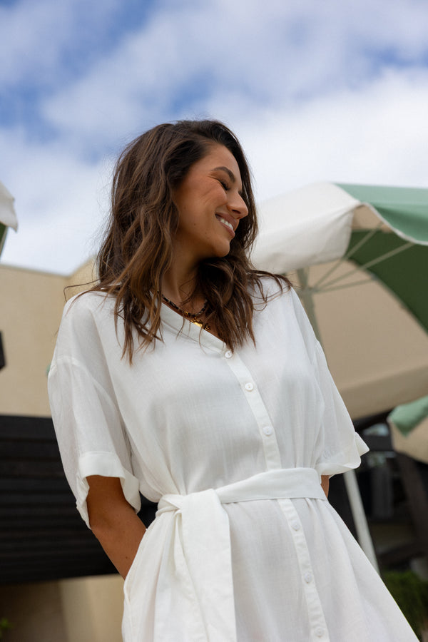 Domenica Dress White