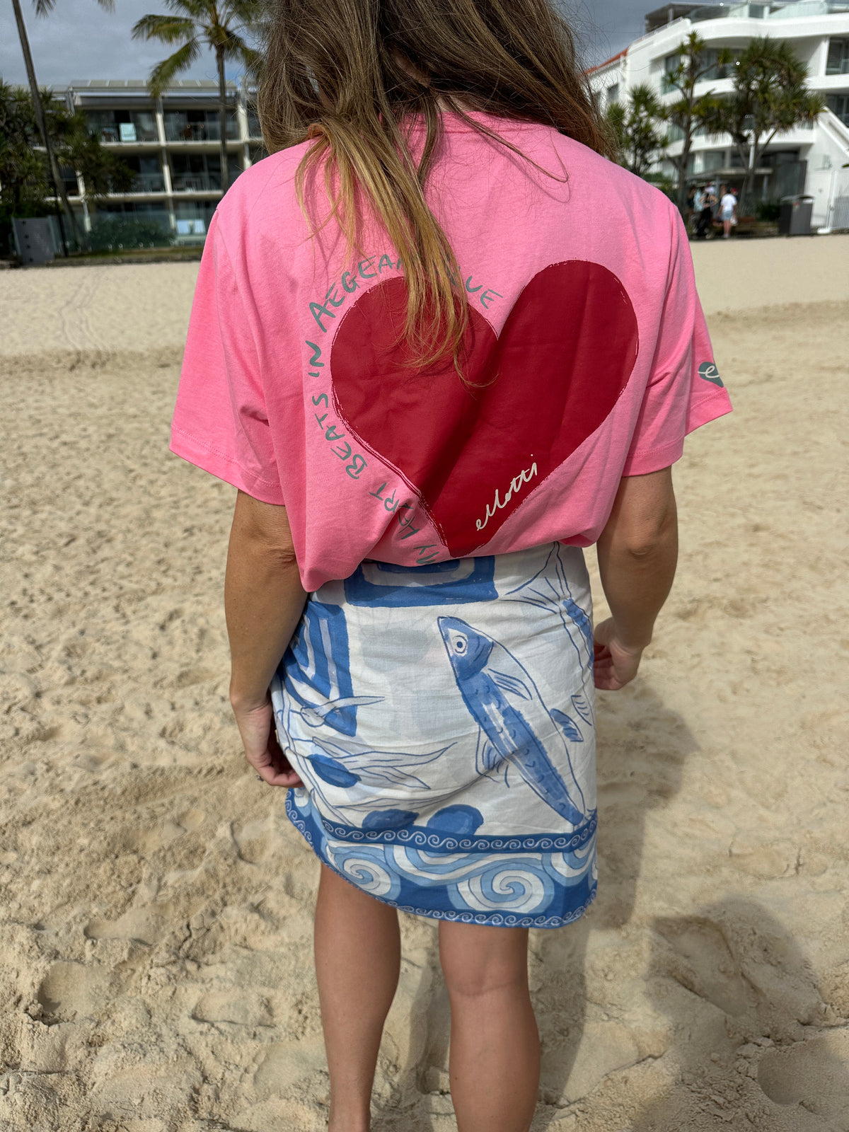 Pink heart tshirt